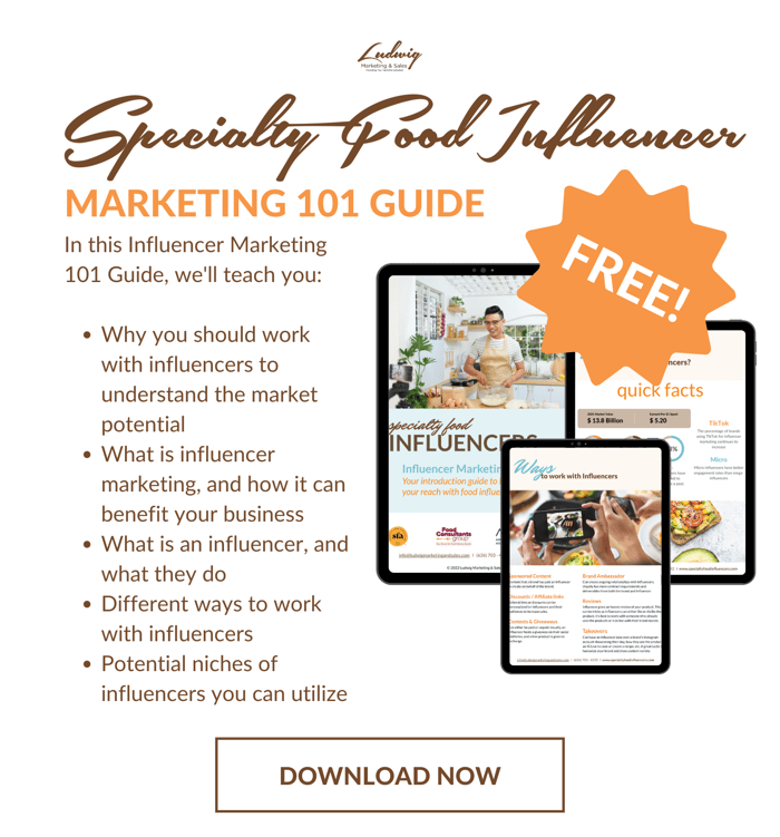 Free food influencer marketing 101 guide